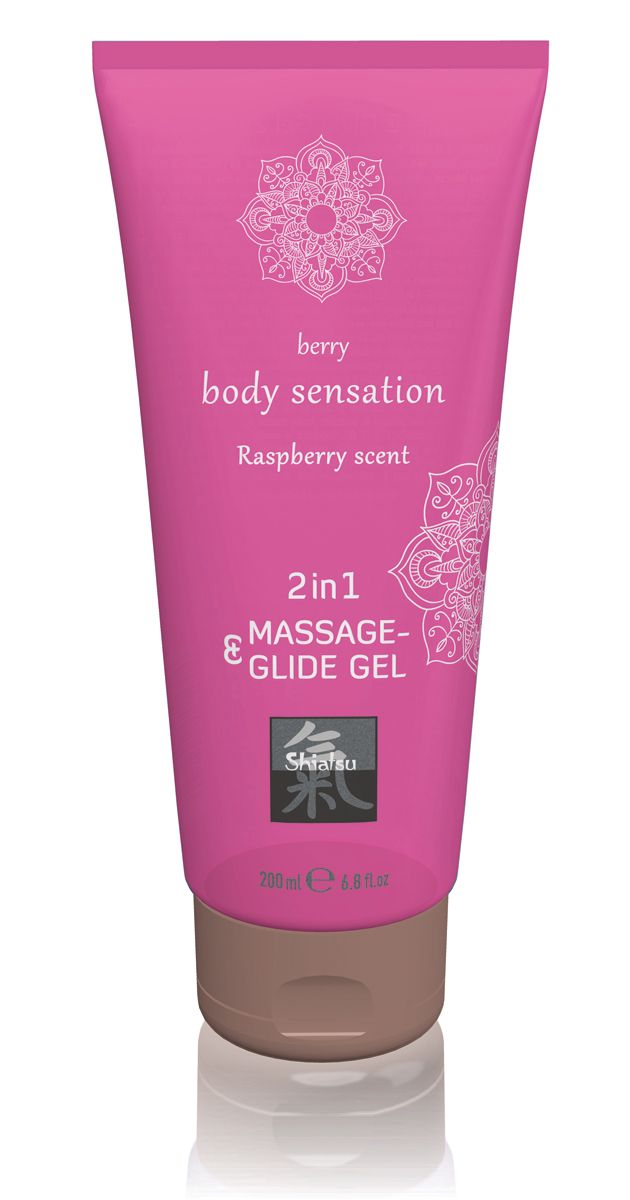 Massage- &amp; Glijgel 2 in 1 - Framboos