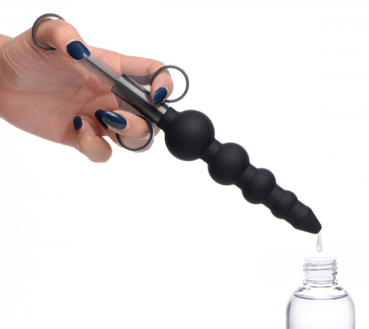 Glijmiddel Launcher met Oplopende Anale Kralen