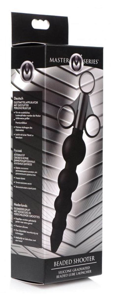 Glijmiddel Launcher met Oplopende Anale Kralen