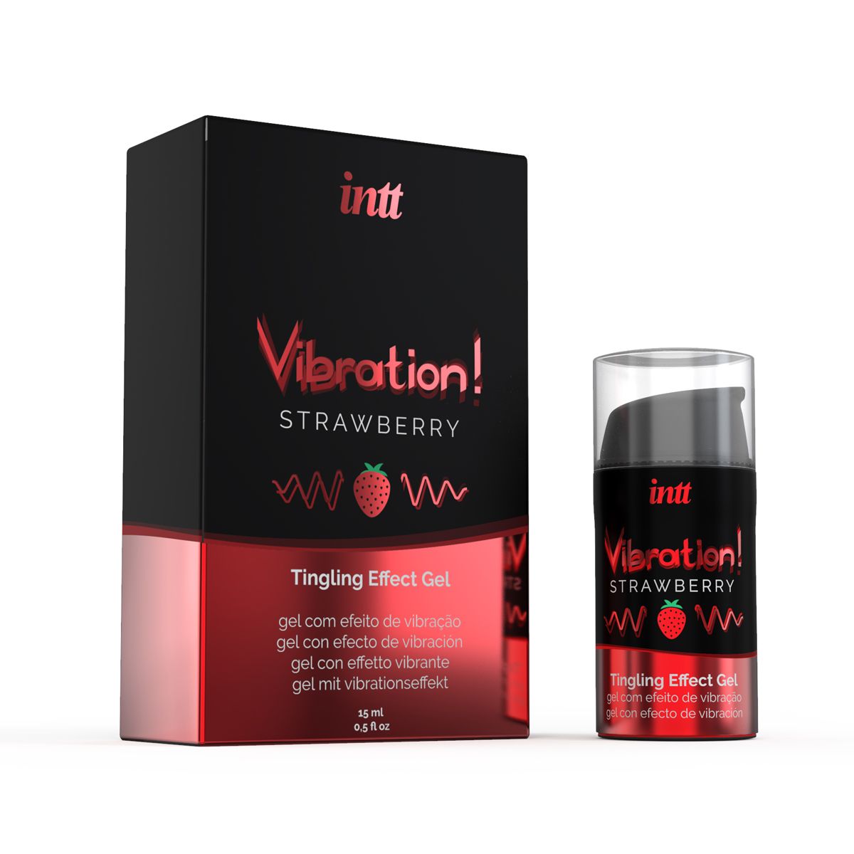 INTT - Vibration! Aardbei Tintelende Gel
