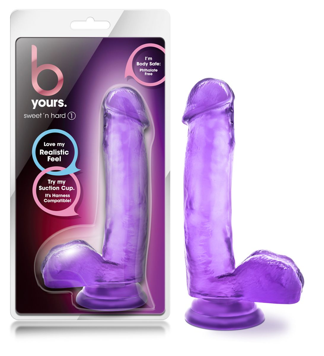 B Yours Sweet 'N Harde dubbele dildo - Paars