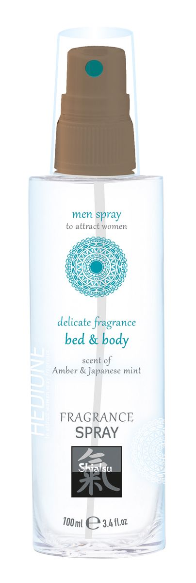 Feromonen Bed &amp; Body Spray Voor Mannen - Amber &amp; Japanse Munt