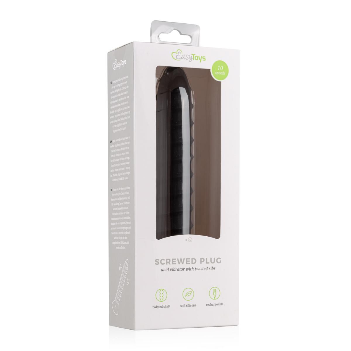 Geschroefde Plug Anaal Vibrator - Groot