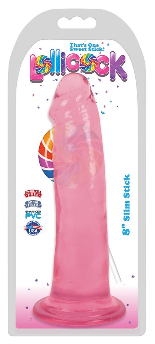 Lollicock - Dildo Slim Stick - Cherry Ice - 20,3 cm