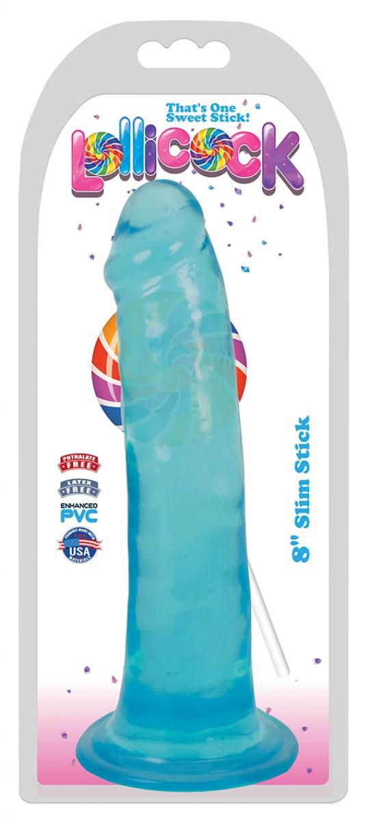 Lollicock - Dildo Slim Stick - Berry Ice - 20,3 cm