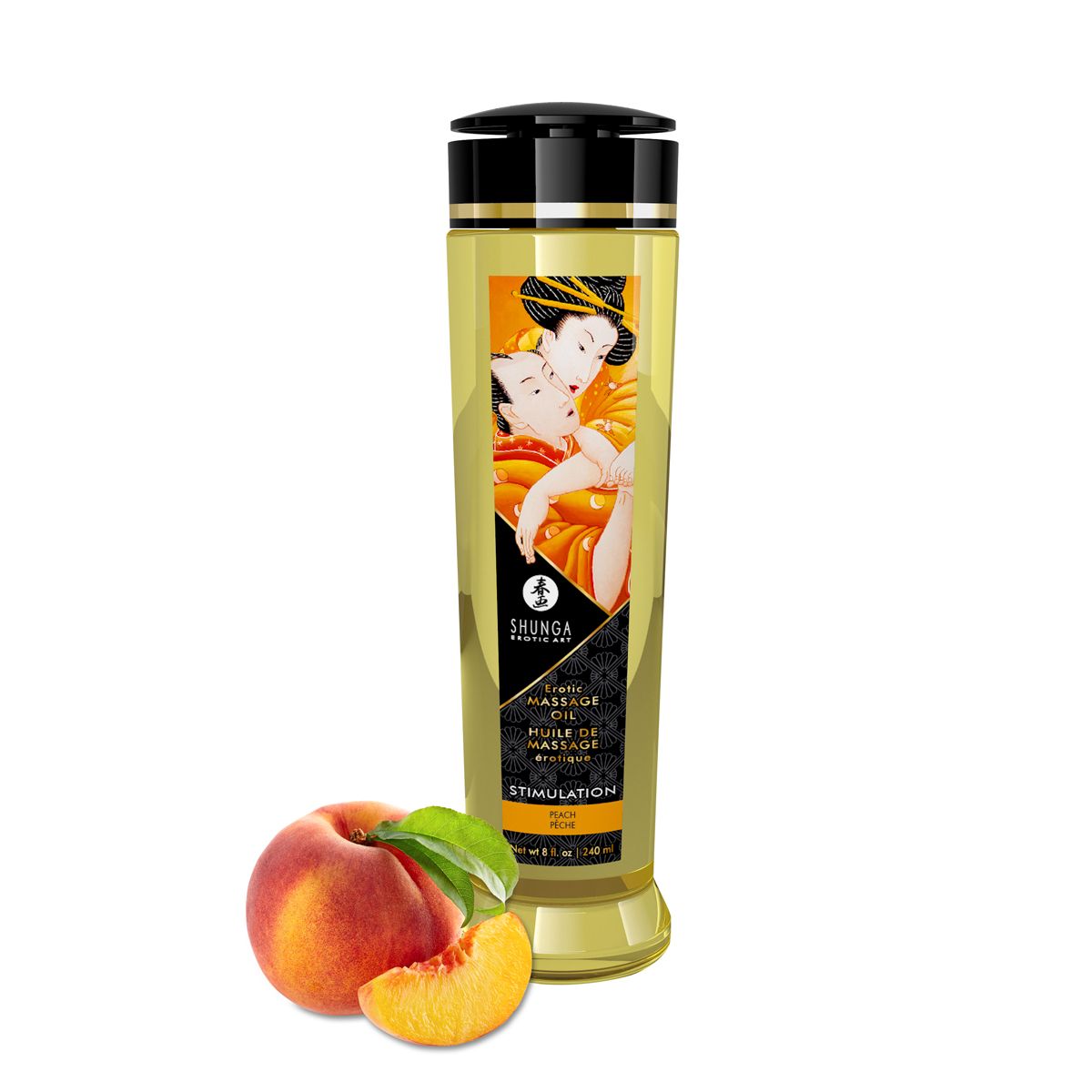 Shunga - Stimulation Massage Olie Peach - 240 ml