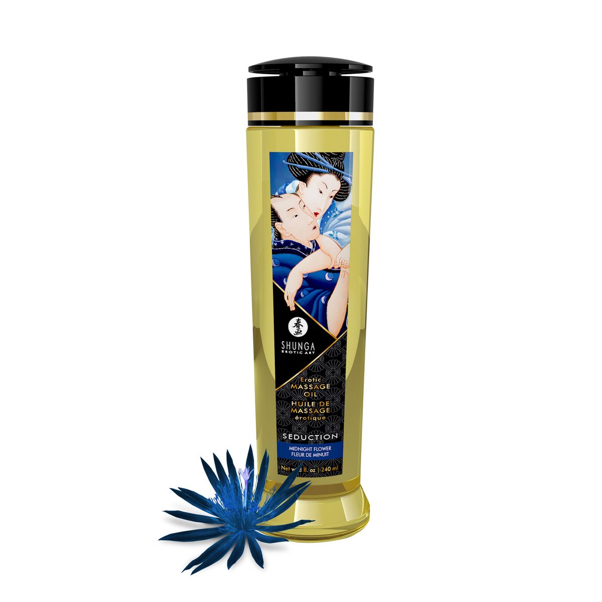 Shunga - Seduction Massage Olie Midnight Flower - 240 ml