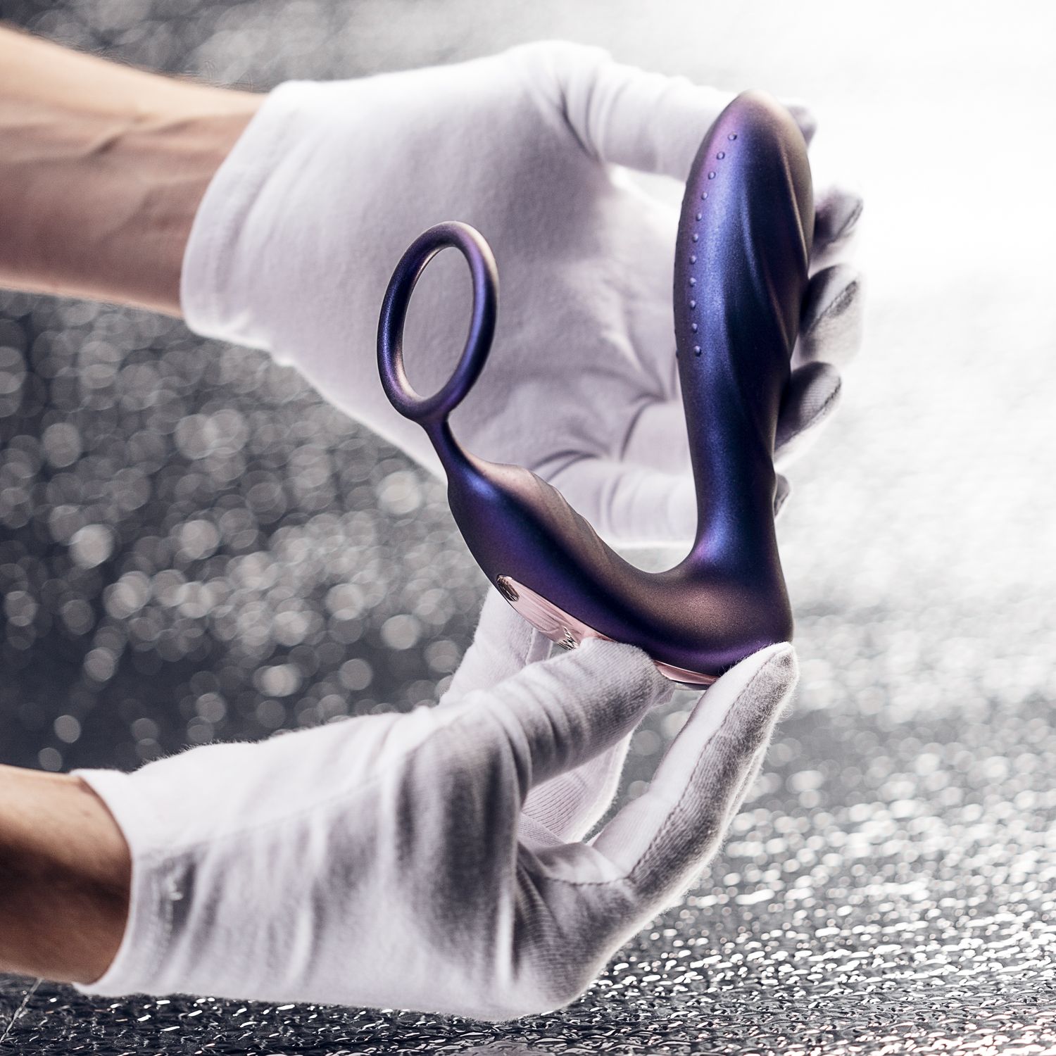 Hueman - Zwart gat anaal vibrator met cockring