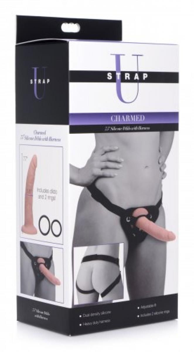 Eigenschappen Dildo Met Harnas - 19,5 cm.