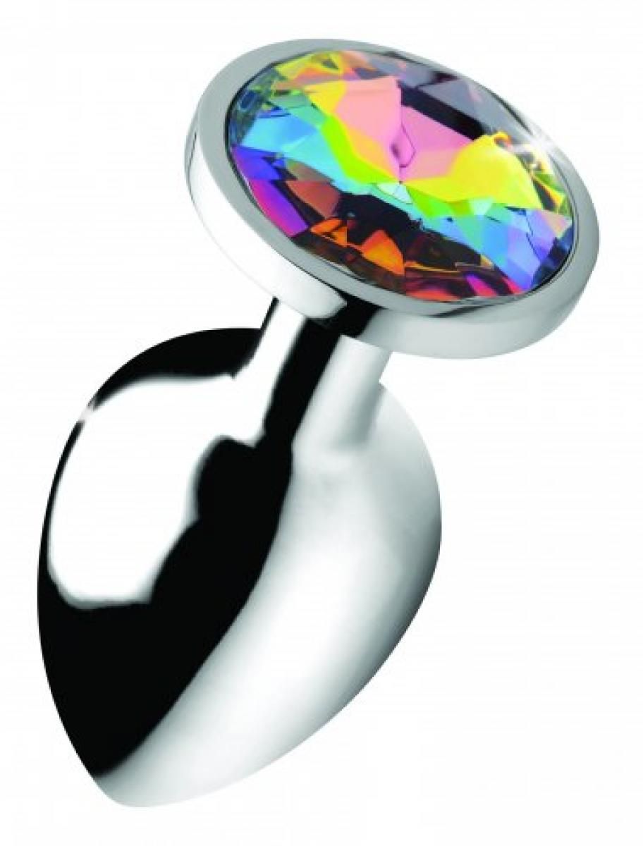 Regenboog Gem Buttplug - Groot