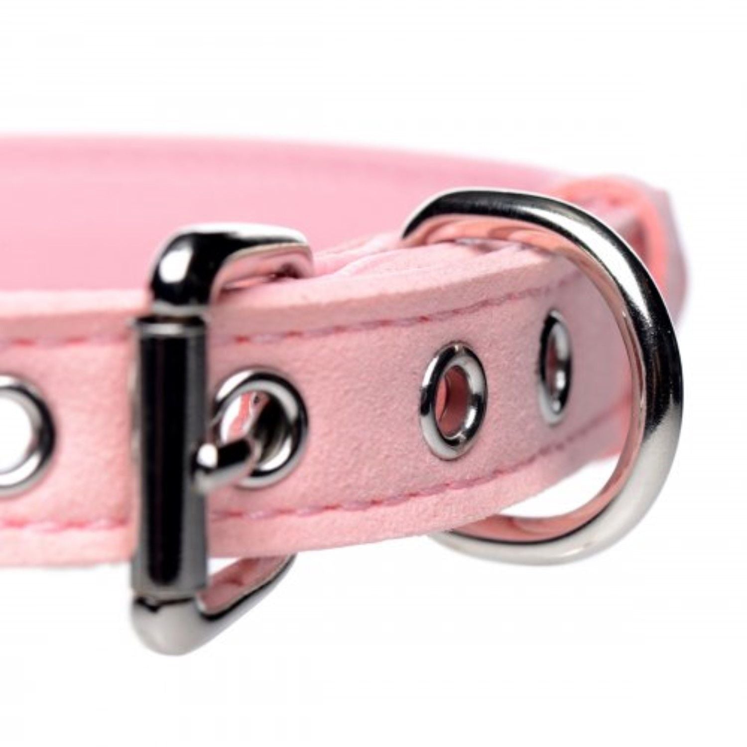 Golden Kitty Halsband Met Kattenbelletje - Roze/Zilver