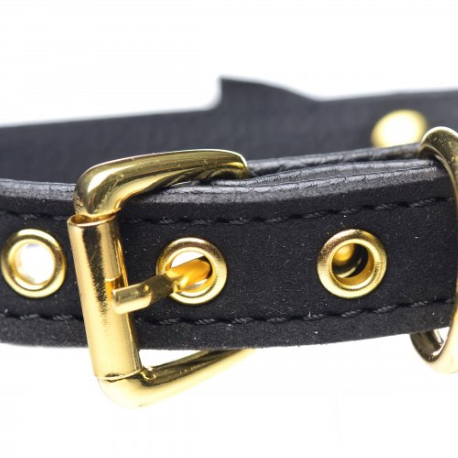 Golden Kitty Halsband Met Kattenbelletje - Zwart/Goud