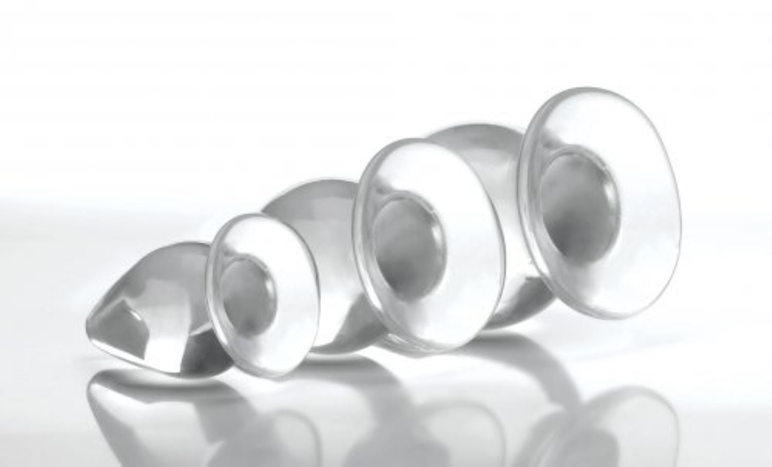 Triple Cones Anale plug Set van 3 - Transparant