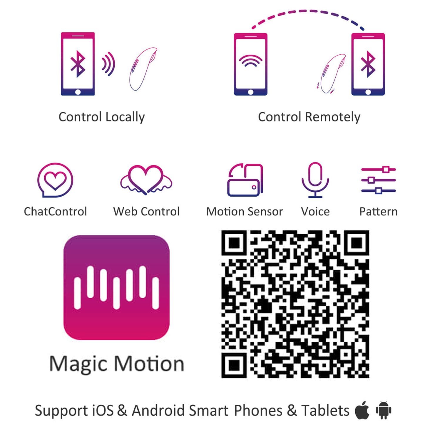 Magic Motion - Awaken App-gestuurde minivibrator