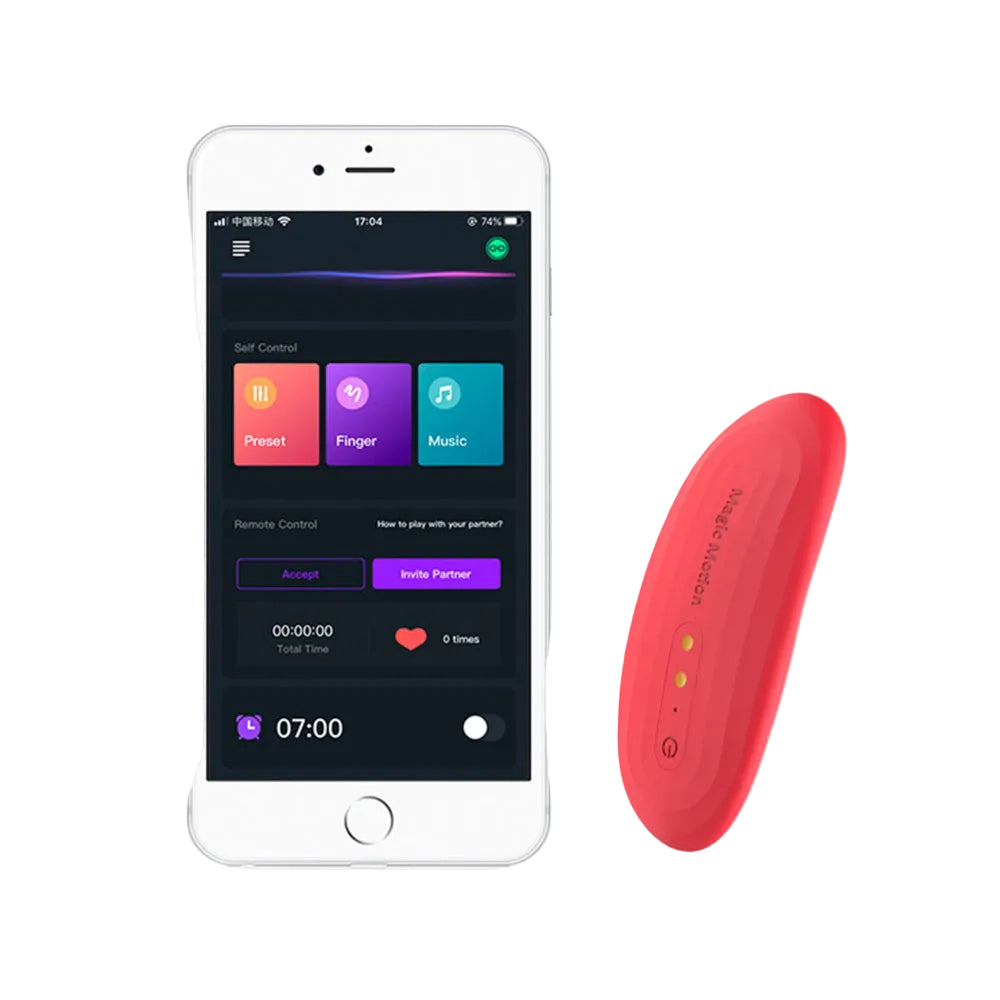 Magic Motion - App Gestuurde Nyx Smart Panty Vibrator - Rood