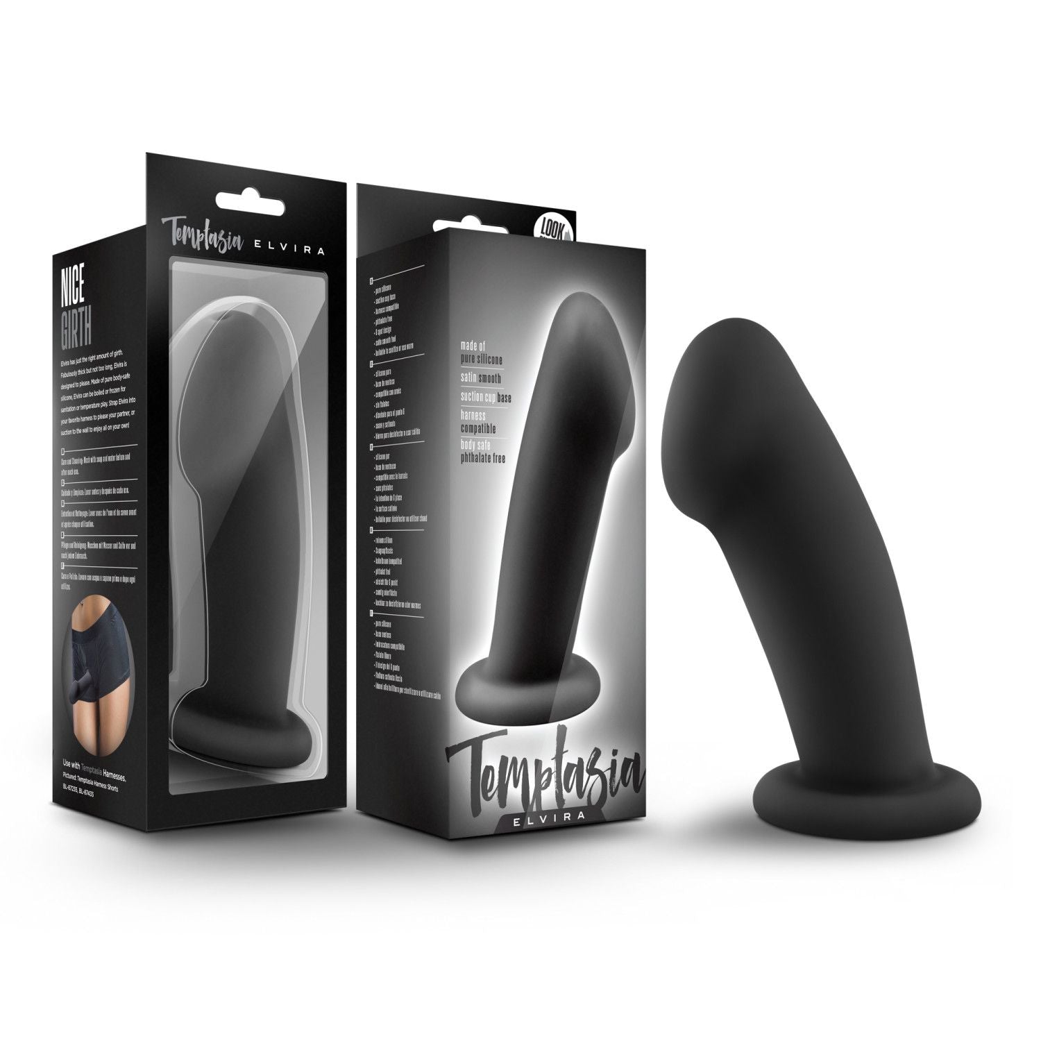 Temptasia - Elvira-dildo - Zwart