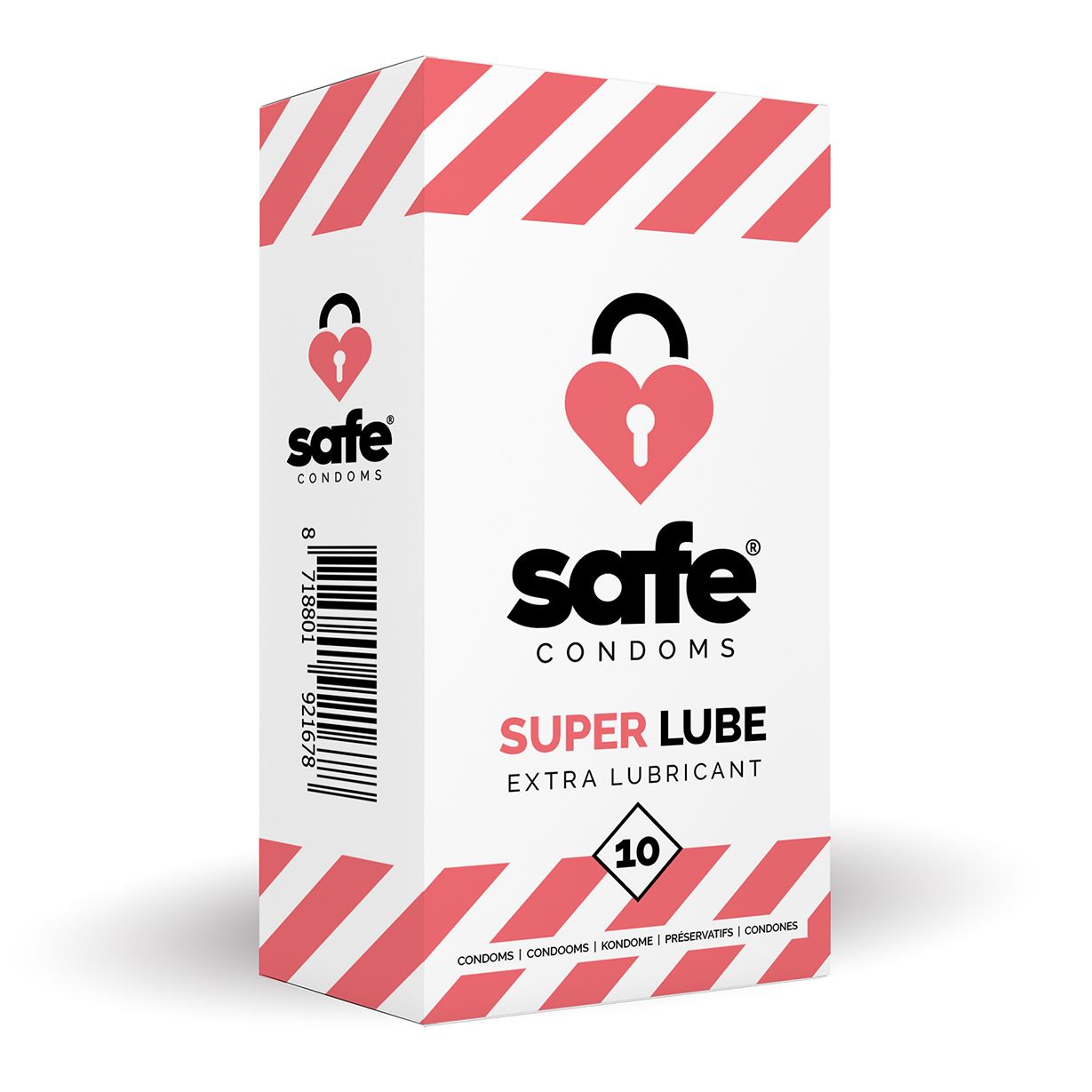 VEILIG - Condooms Met Extra Glijmiddel - Superlube - 10 stuks