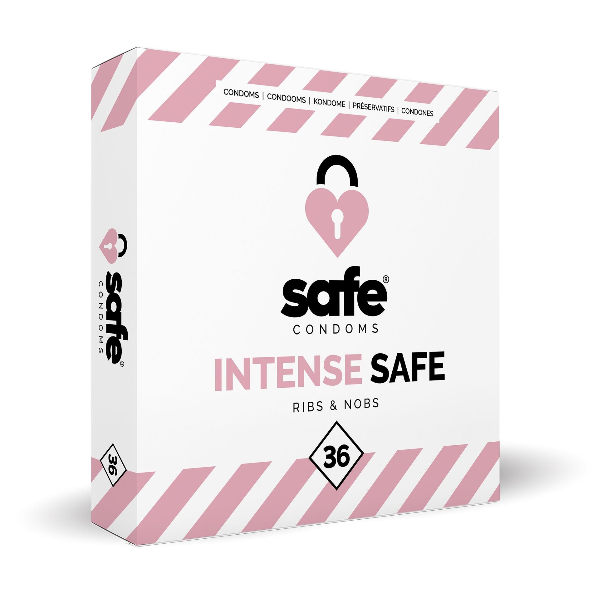 SAFE - Condooms - Ribbels &amp; Noppen - 36 stuks