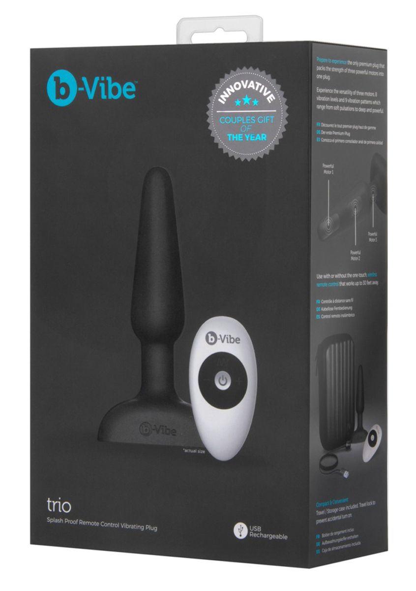 b-Vibe Trio Buttplug Met Afstandsbediening