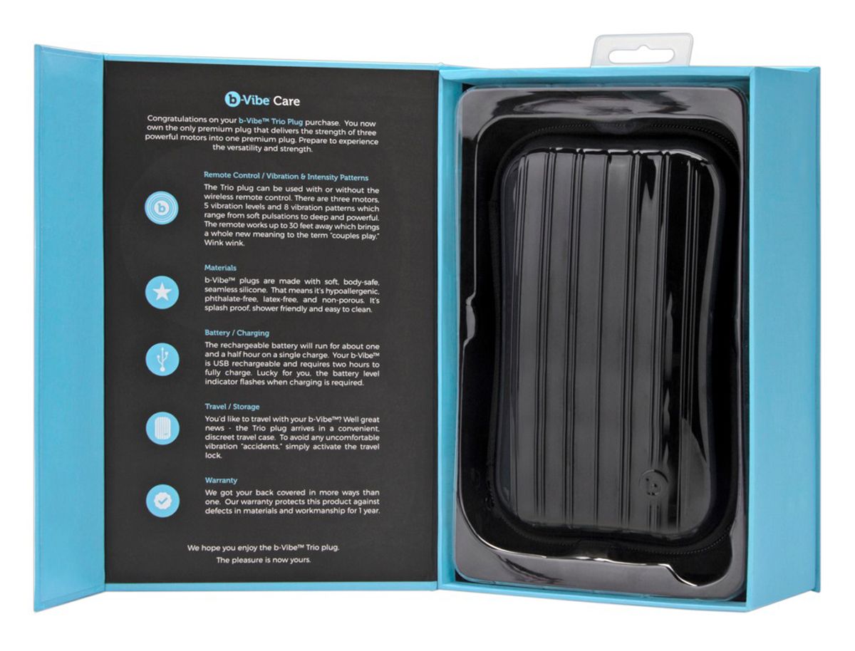 b-Vibe Trio Buttplug Met Afstandsbediening