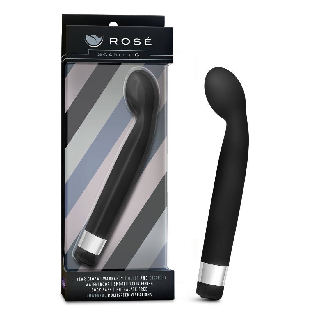Rose - Scarlet G-spot vibrator - Zwart