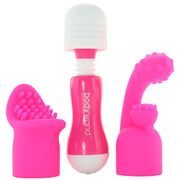 Bodywand Mini Massager Met Opzetstukken - Roze