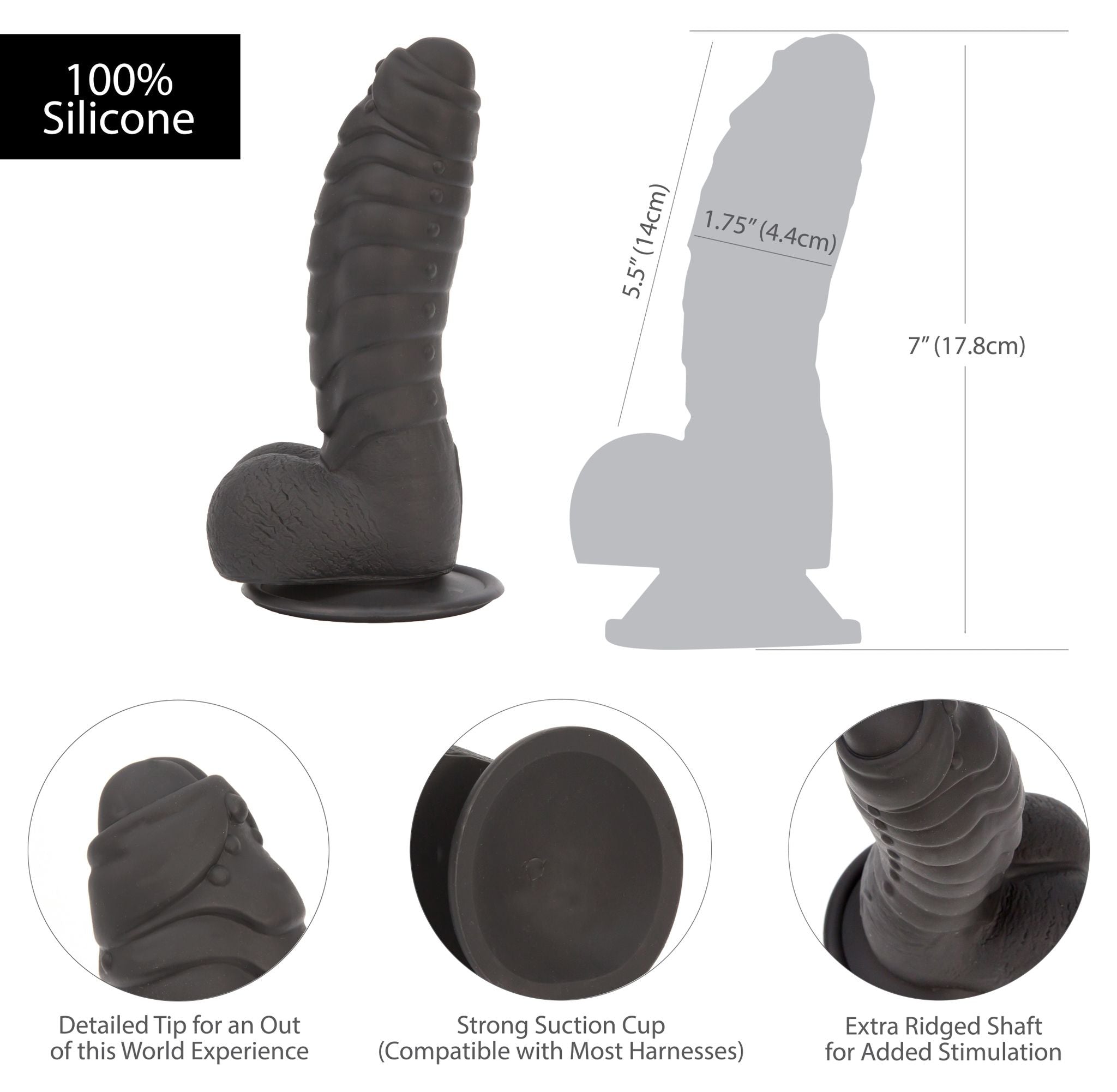 Verslaving - Ben Dildo Met Zuignap - 17 cm