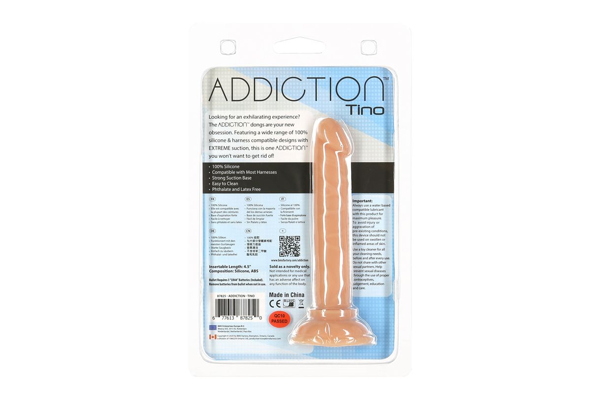 Addiction - Tino Siliconen Dildo - 13 cm