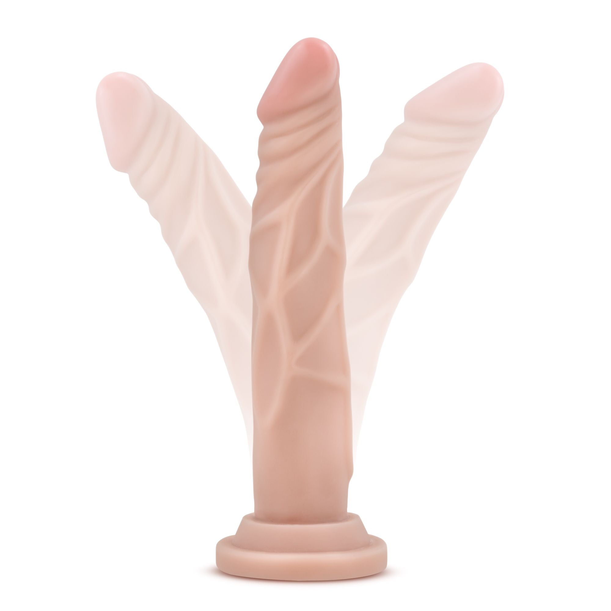 Dr. Skin - uitgebreide Dildo Met Zuignap 19 cm - Beige