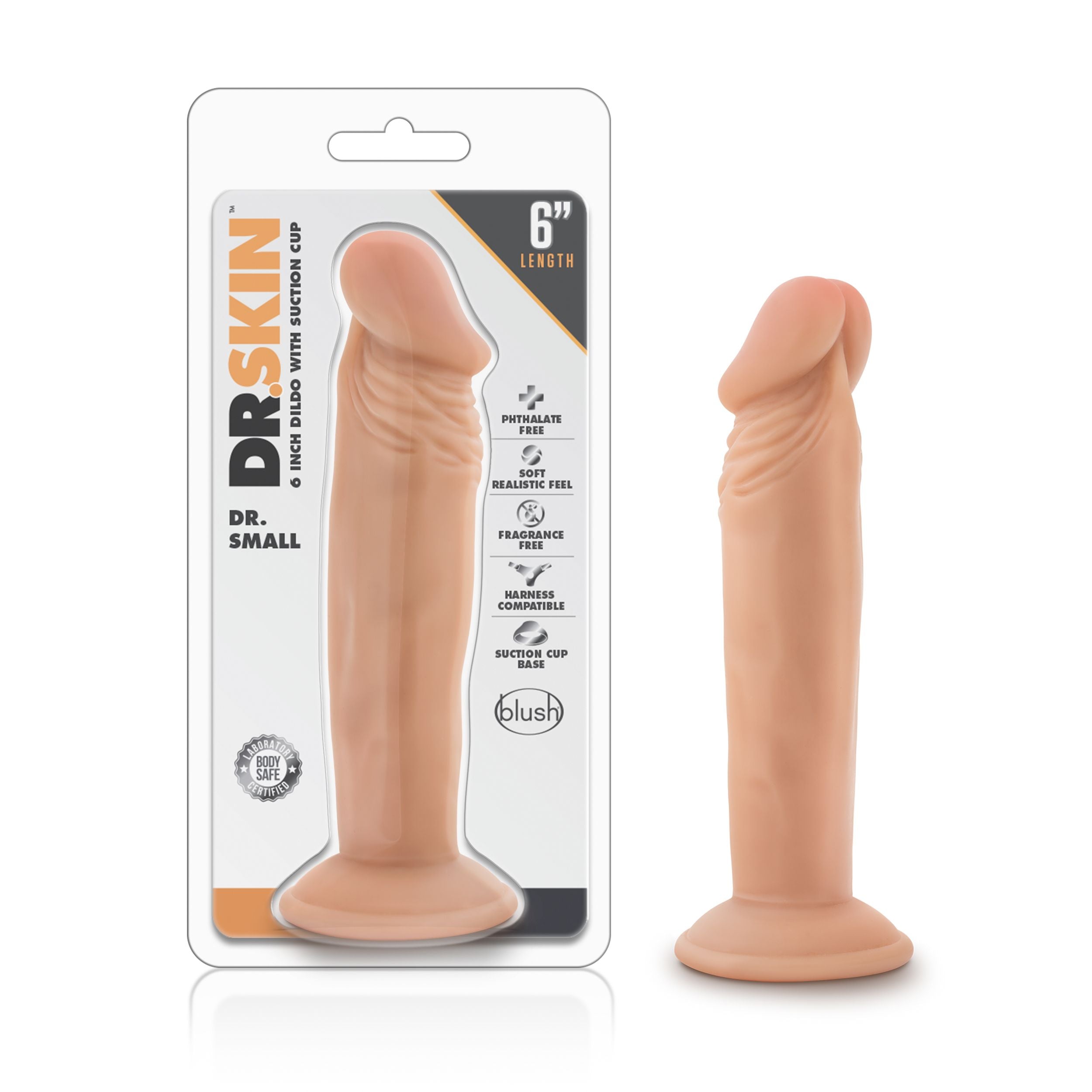 Dr. Skin - Dr. Kleine Dildo Met Zuignap 19 cm - Vanille