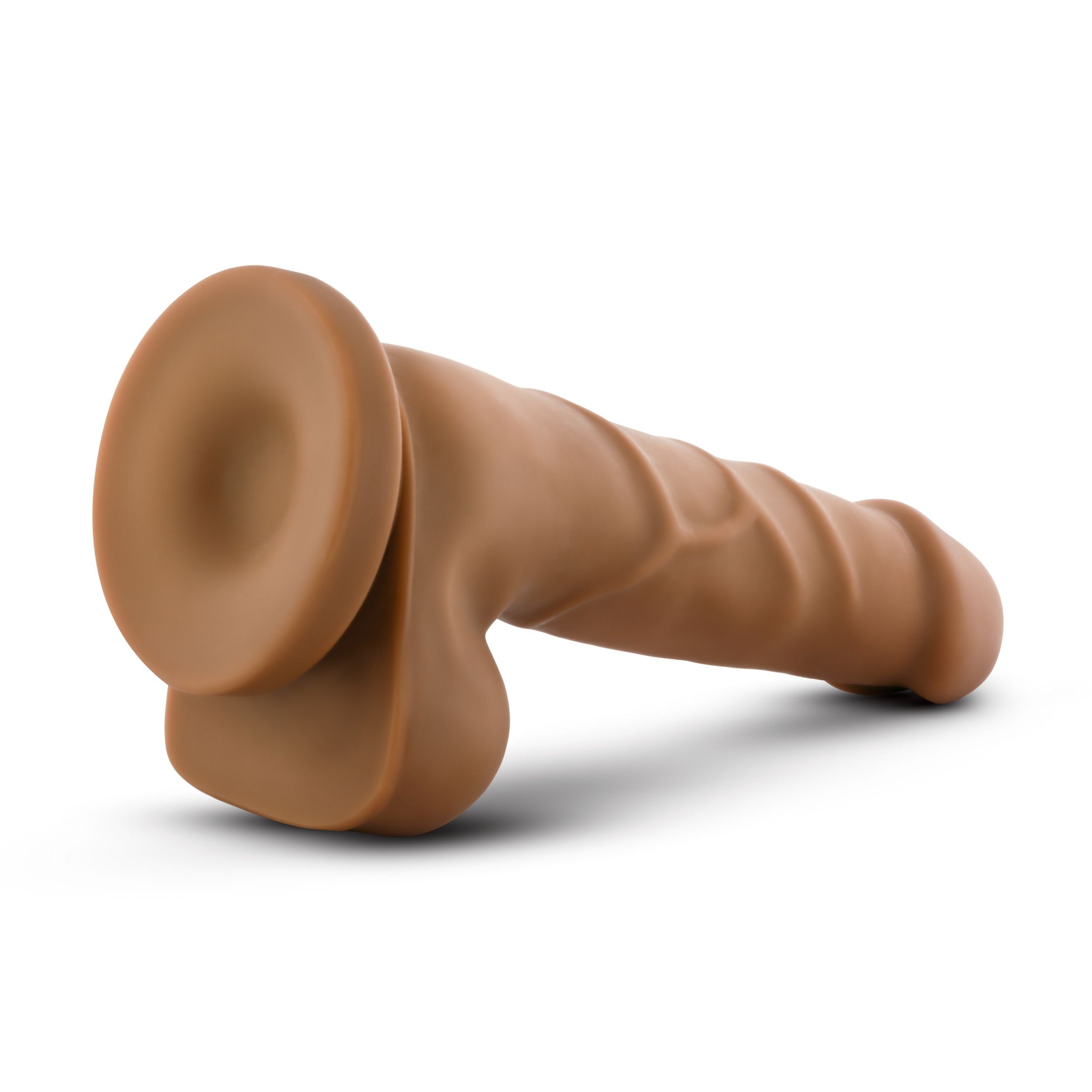 Dr. Skin - gedetailleerde Dildo Met Zuignap 20 cm - Mokka