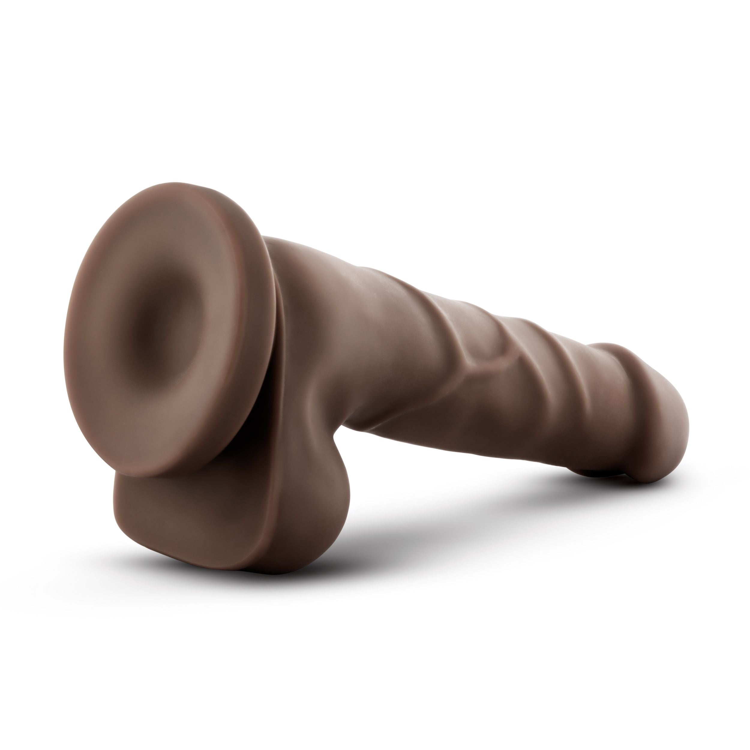 Dr. Skin - uitgebreide Dildo Met Zuignap 20 cm - Chocolade
