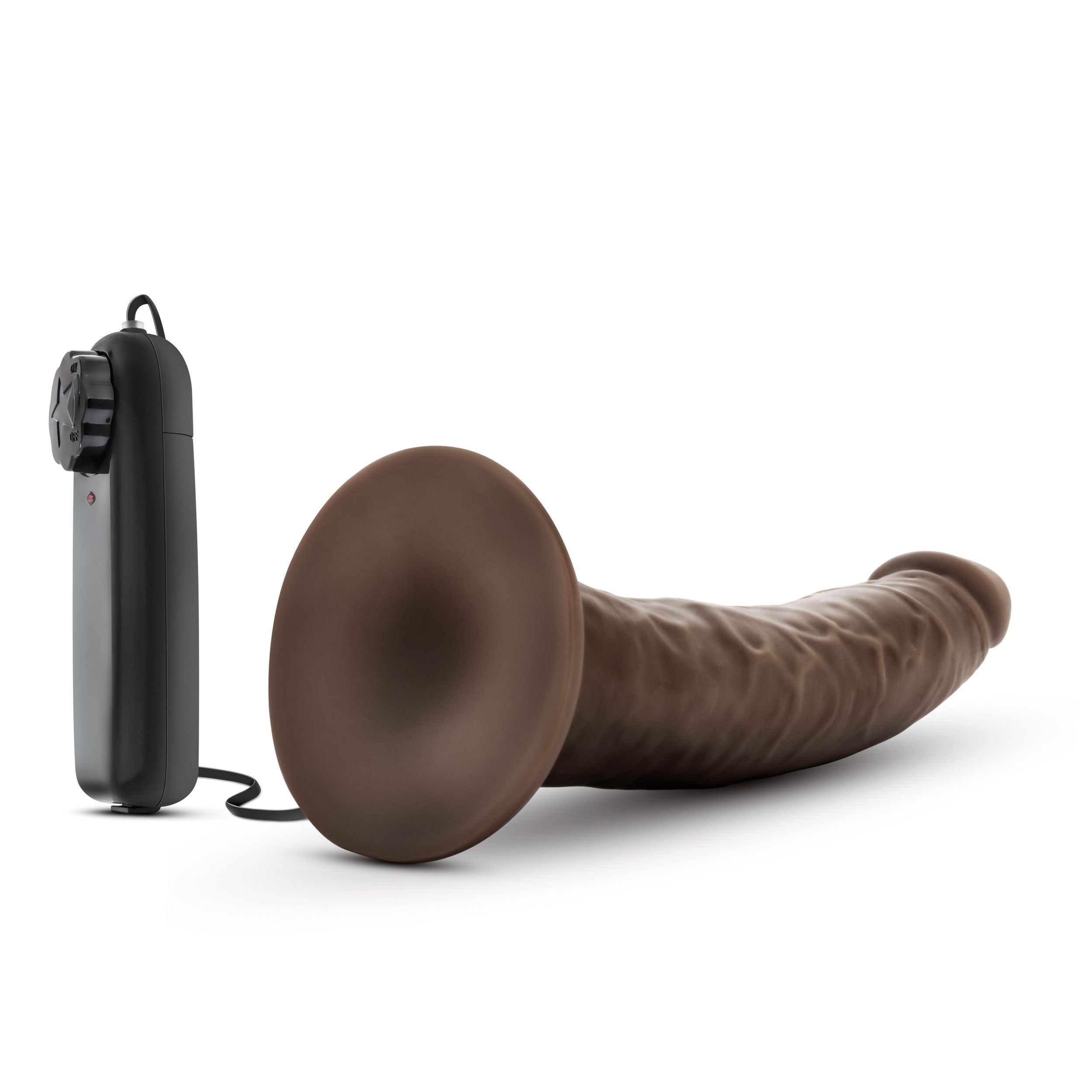 Dr. Skin - Dr. Dave Vibrator Met Zuignap - Chocolade