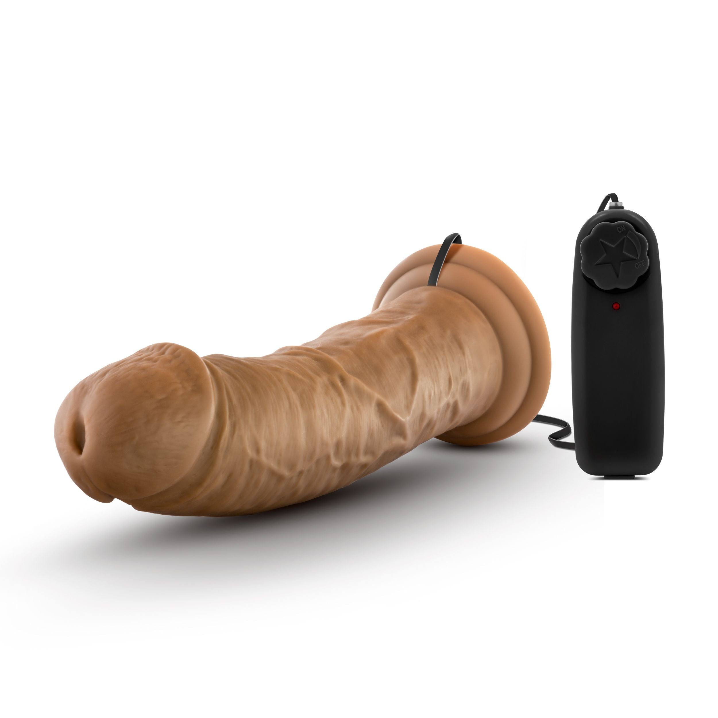 Dr. Skin - Dr. Joe Vibrator Met Zuignap 20 cm - Mokka
