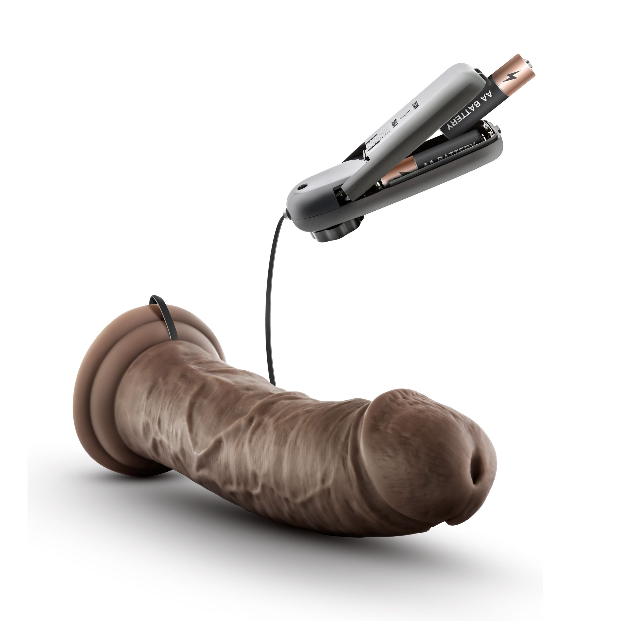 Dr. Skin - Dr. Joe Vibrator Met Zuignap 20 cm - Chocolade
