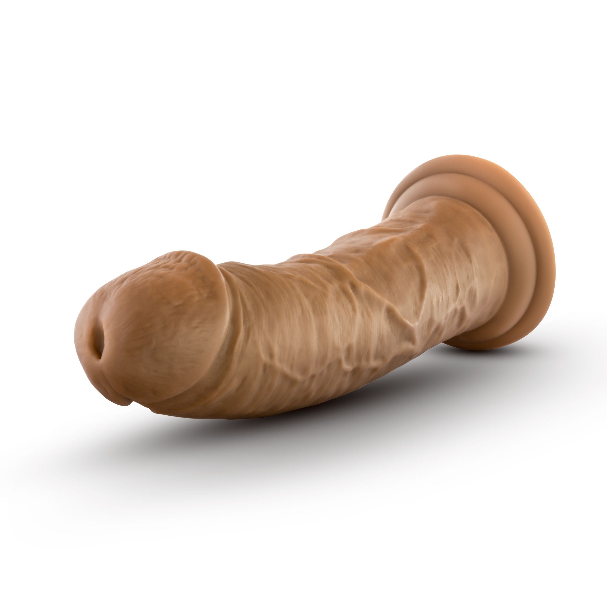 Dr. Skin - gedetailleerde Dildo Met Zuignap 20 cm - Mokka