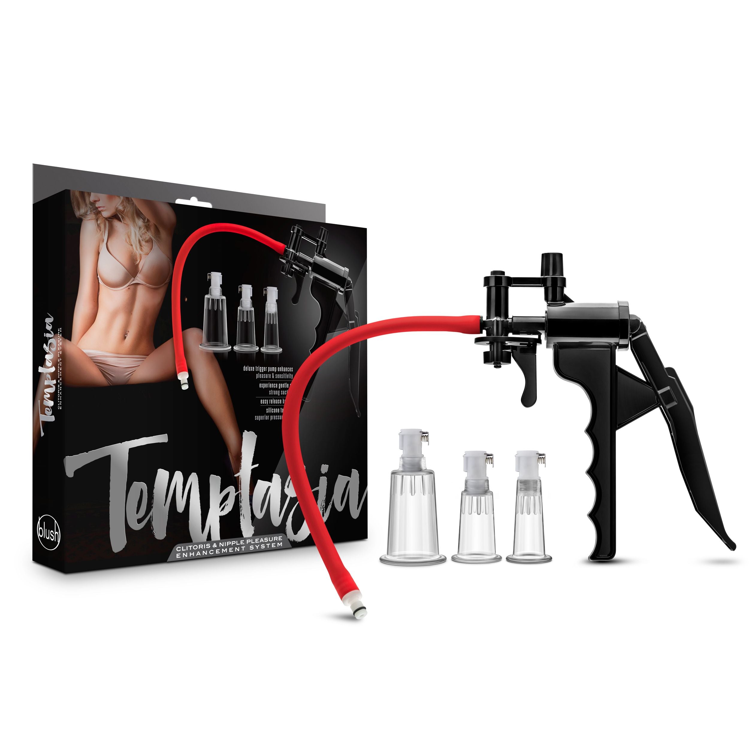 Temptasia - Clitoris- En Tepel Vacuümzuigers Complete Set Met Grippomp
