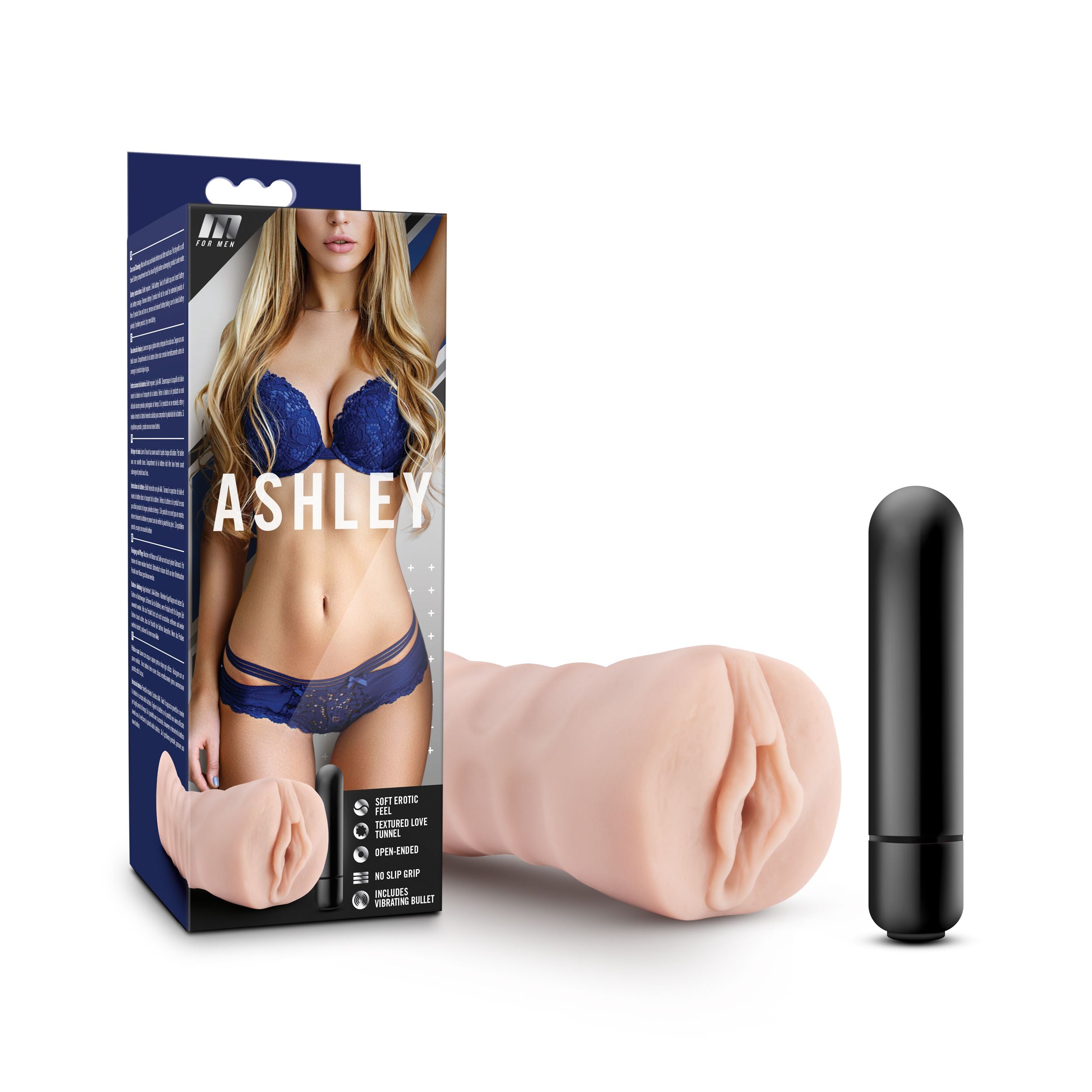 M voor mannen - Ashley Masturbator Met Bullet Vibrator - Vagina