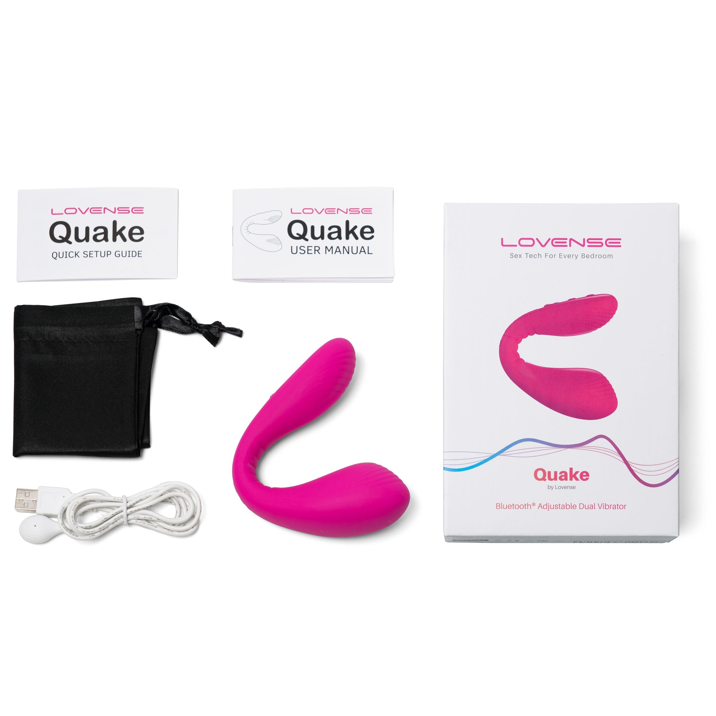 Lovense - Quake G-spot Vibrator met App - Roze