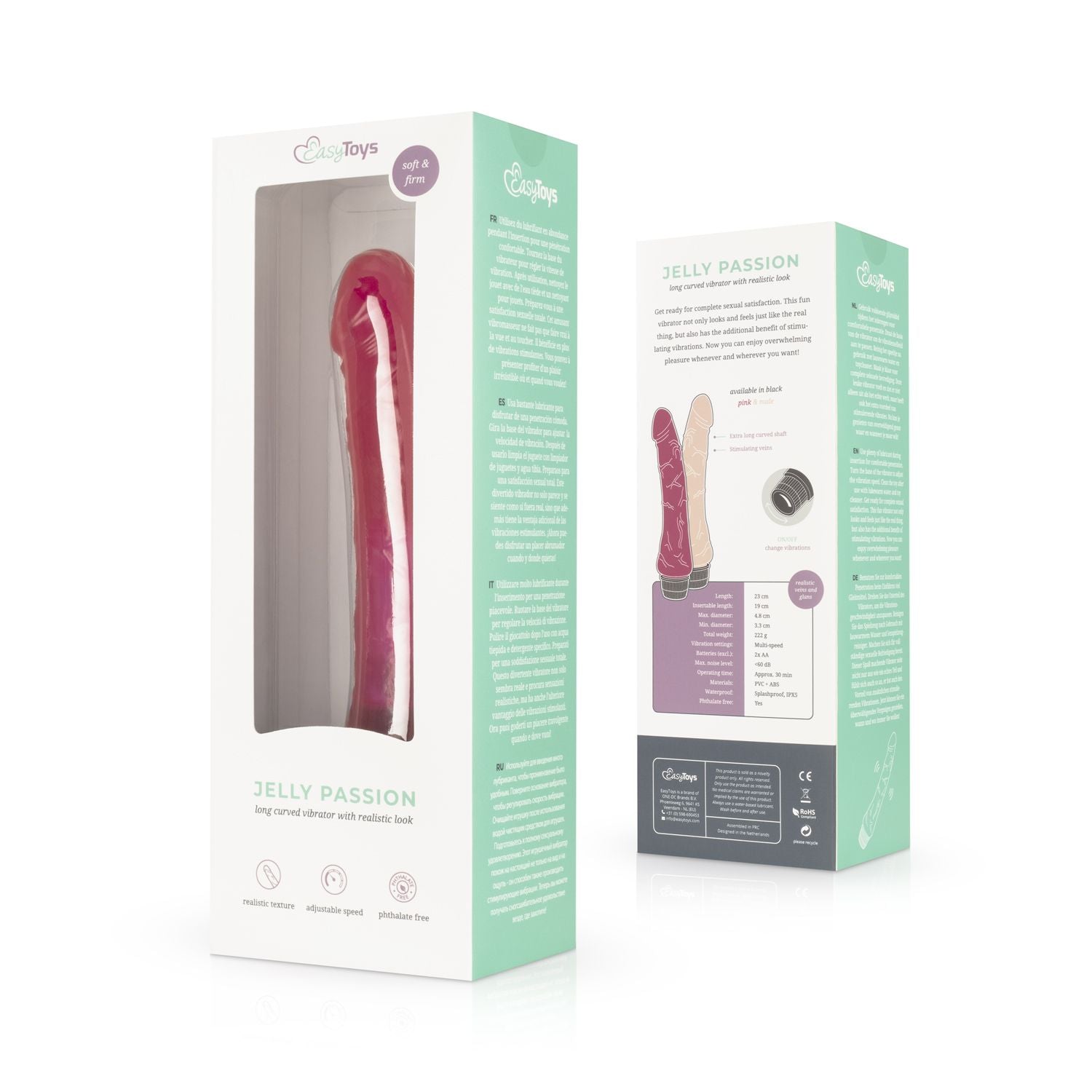 Jelly Passion - volledige vibrator - Roze