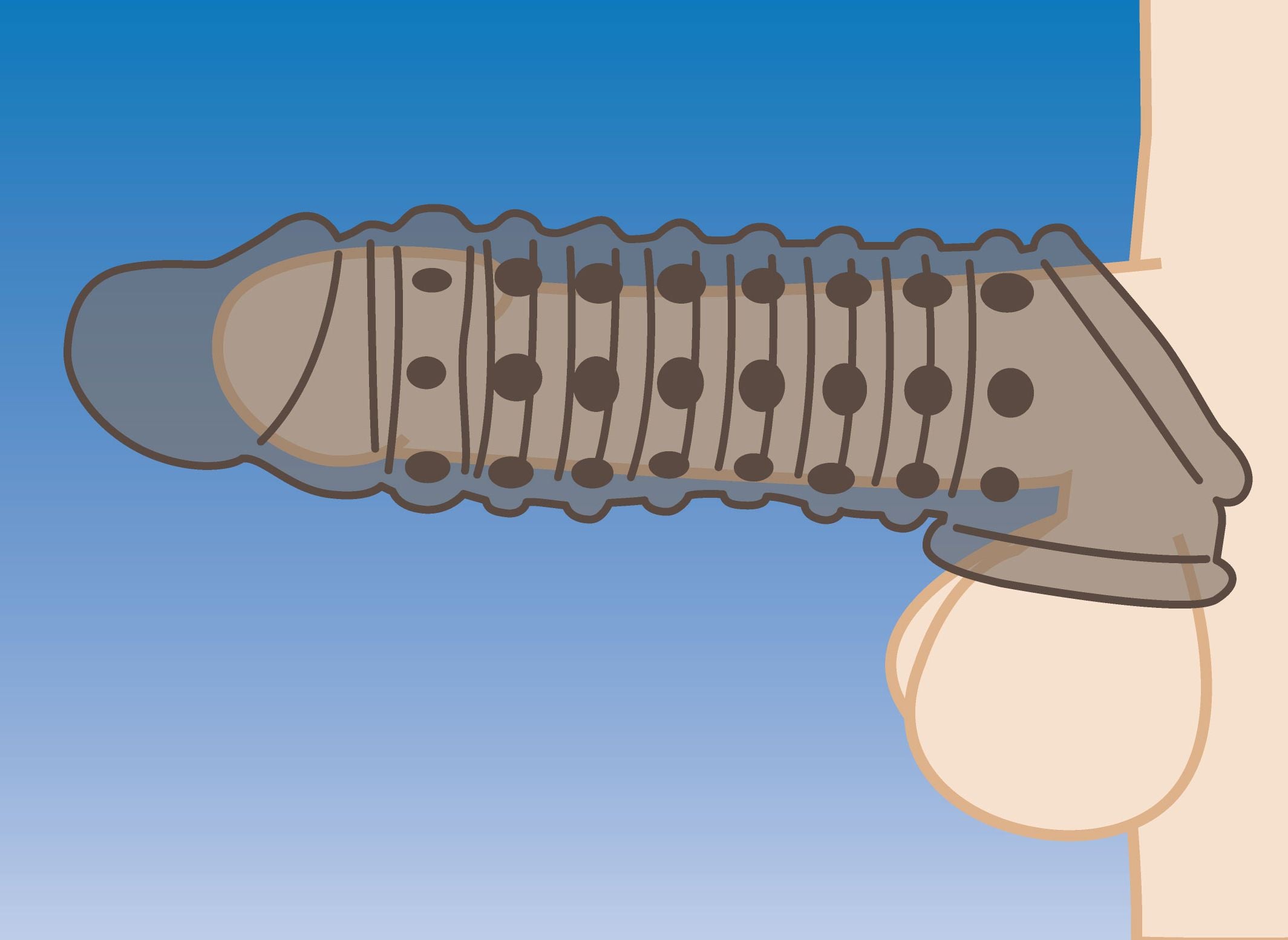 Size Matters - Penis Verlengende Sleeve - Rook