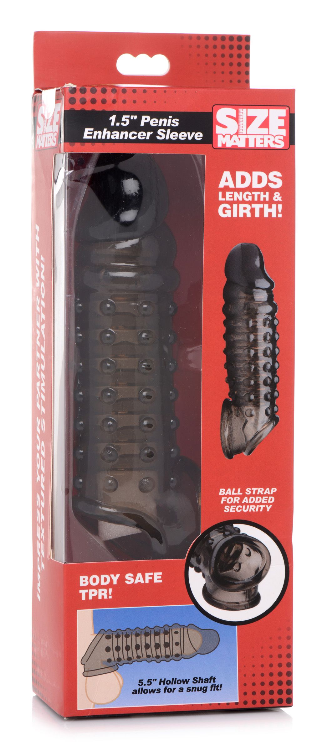 Size Matters - Penis Verlengende Sleeve - Rook