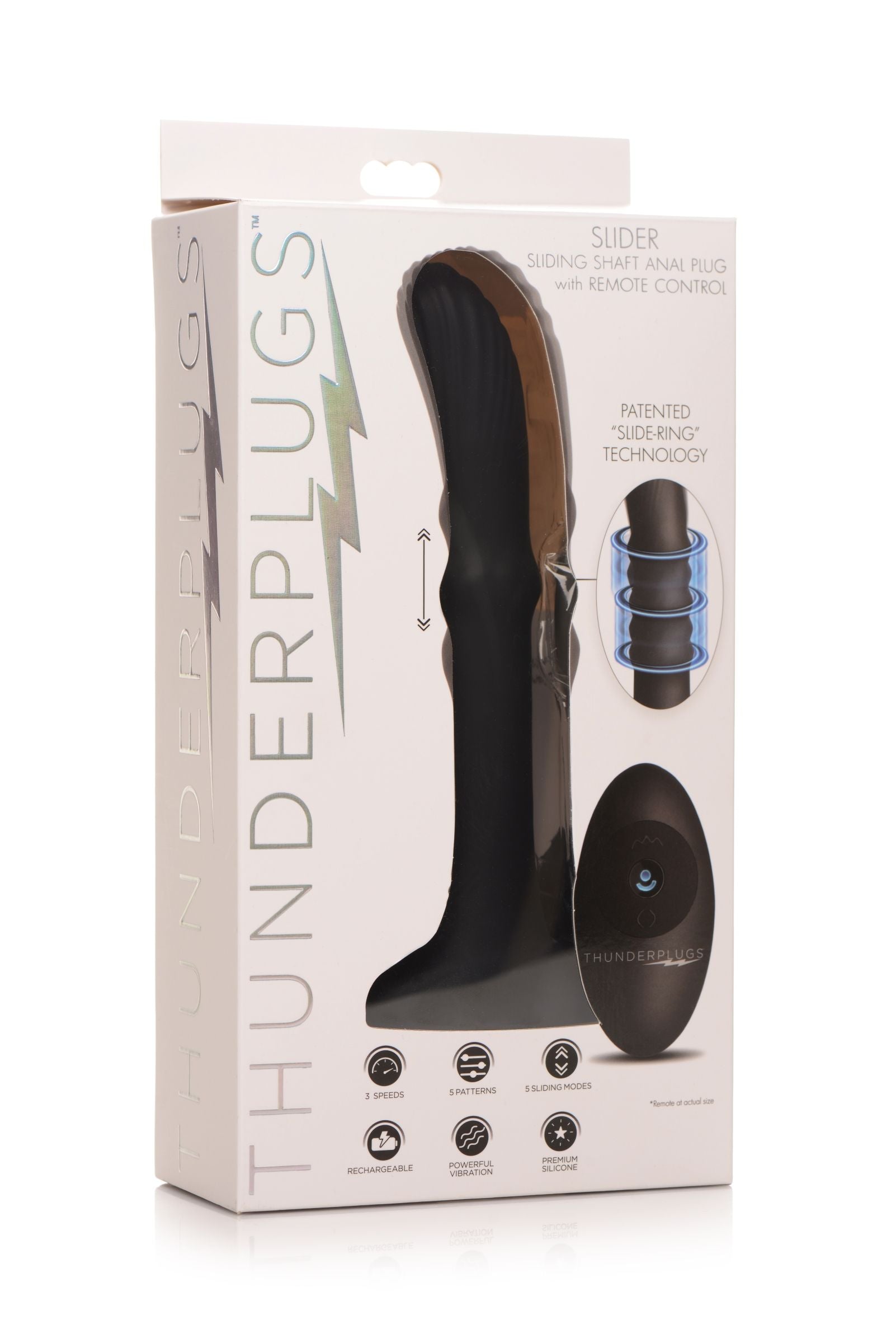 Thunderplugs - Anale vibrator Met Bewegende Schacht