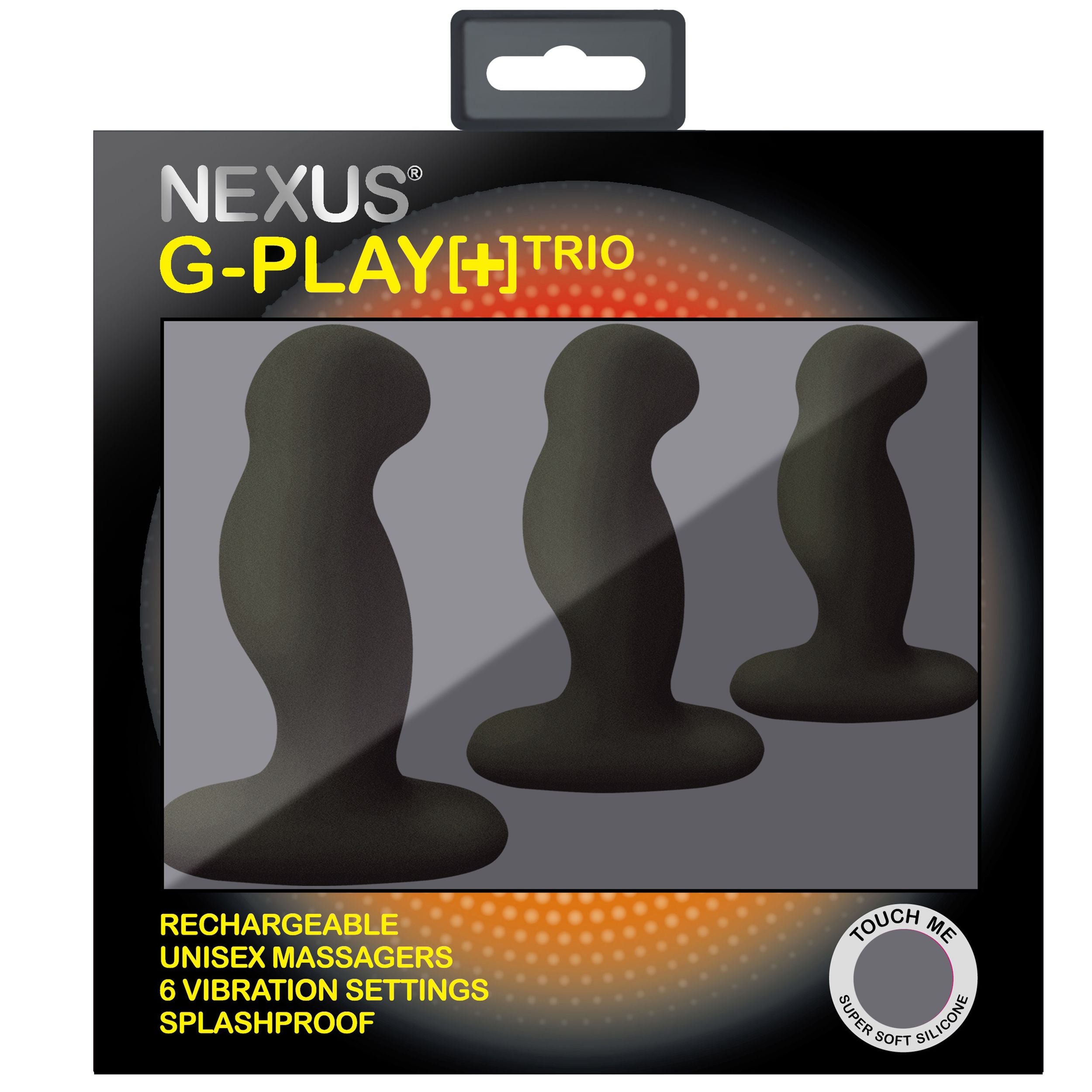 Nexus - G-Play Trio Plus Unisex Vibrator Pack - S/M/L - Zwart