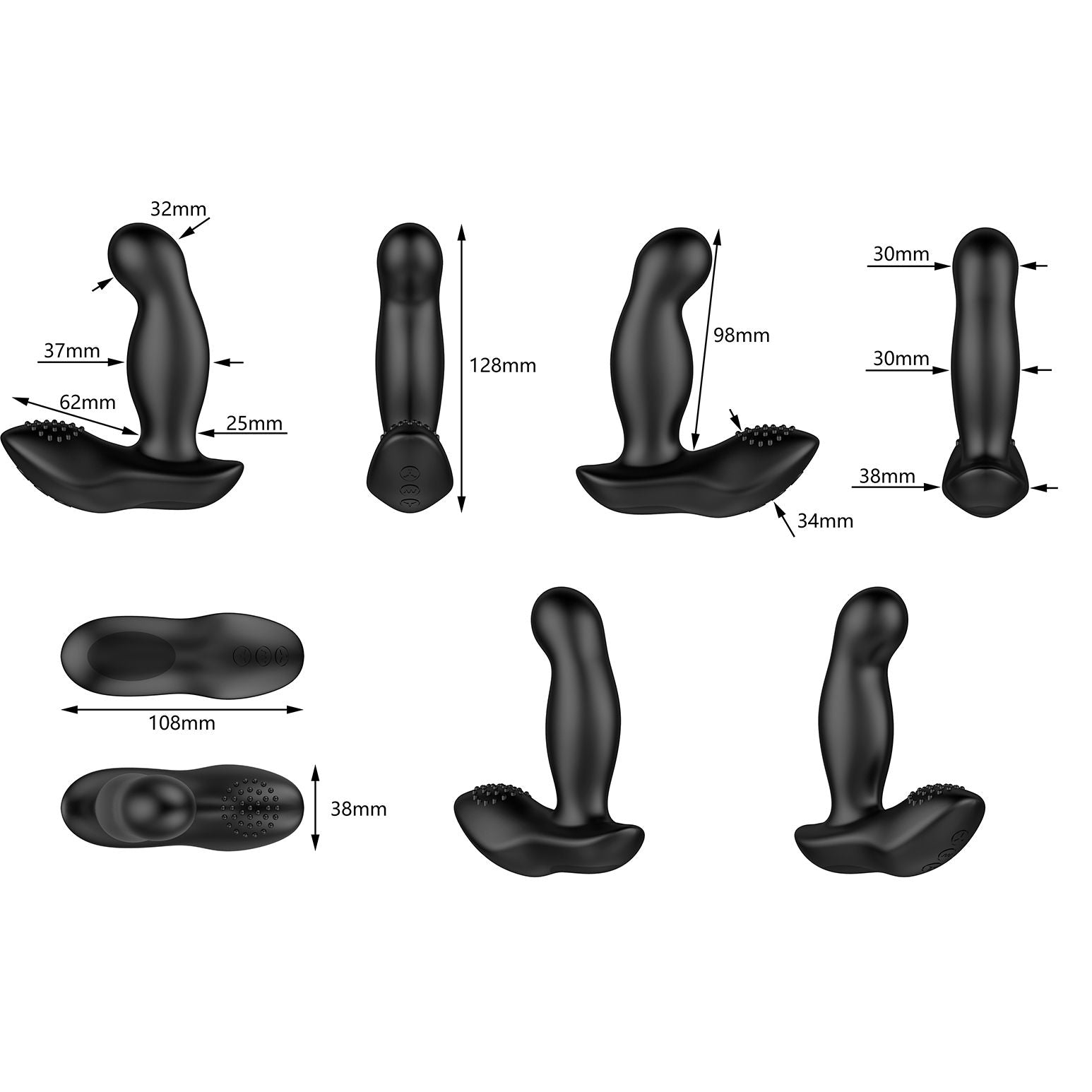 Nexus - Boost Vibrerende en Opblaasbare Prostaat Vibrator - diameter 46 mm