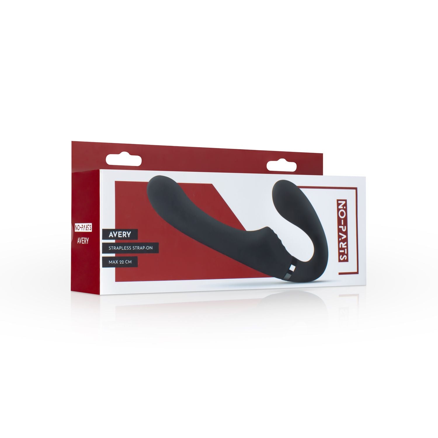 No-Parts - Avery Strapless Strapon Vibrerende Dildo 22 cm - Zwart