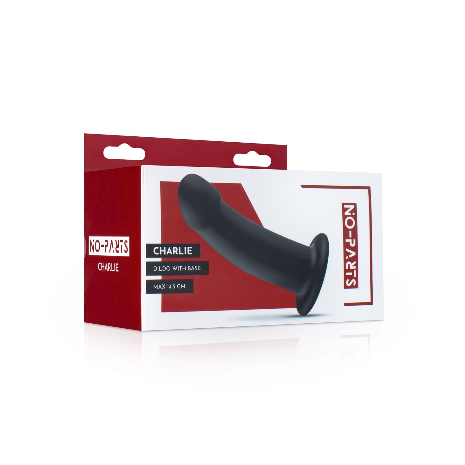 No-Parts - Charlie Dildo 14,5 cm - Zwart