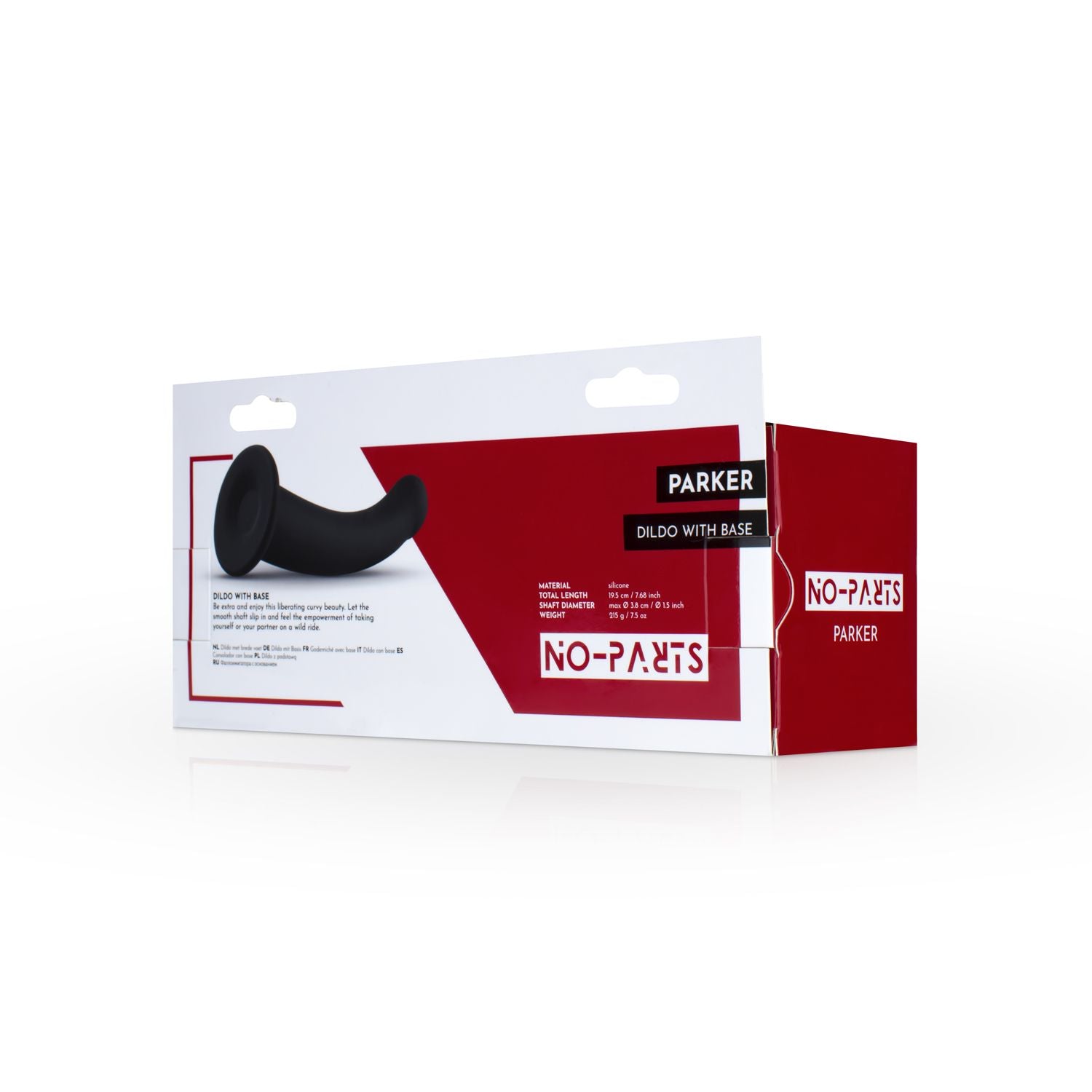 No-Parts - Parker Dildo 19,5 cm - Zwart
