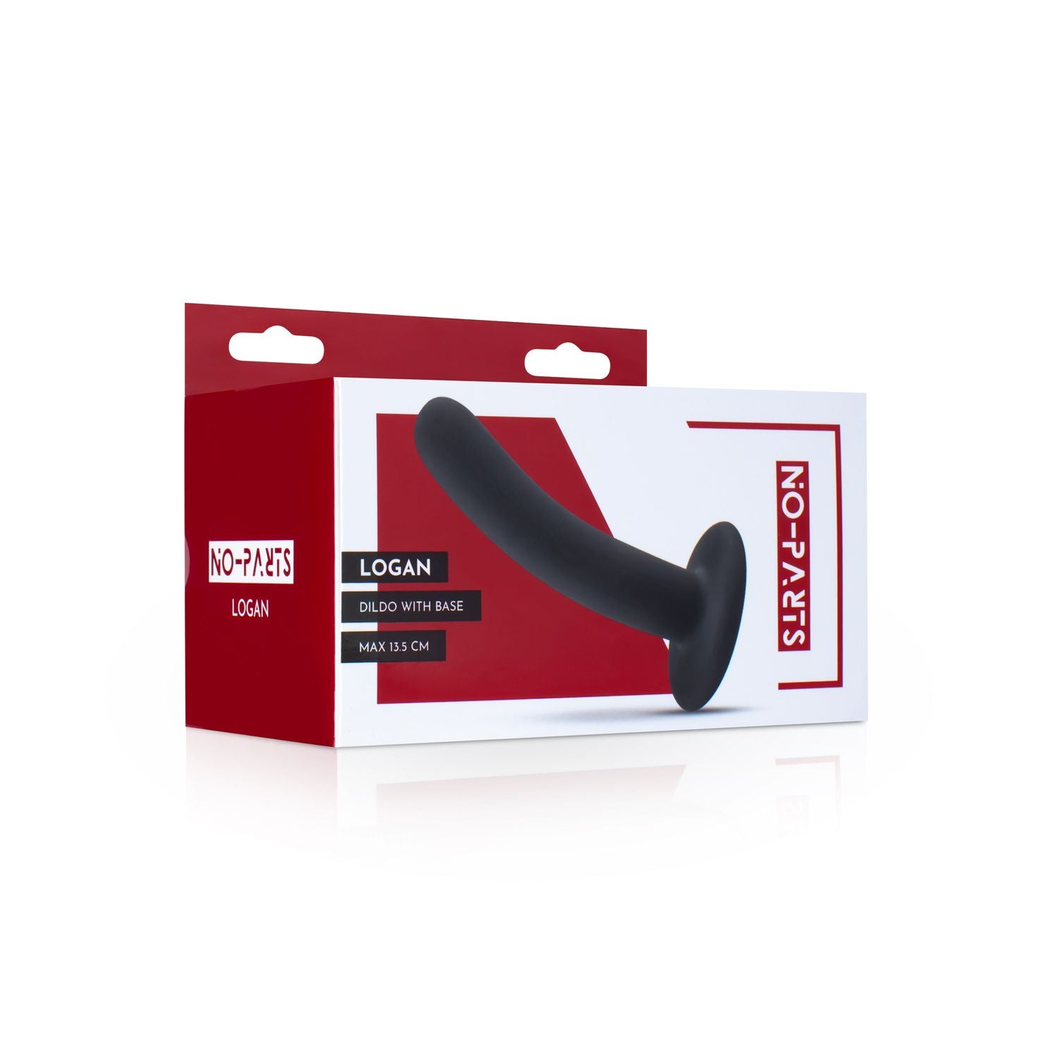 No-Parts - Logan Dildo 13,5 cm - Zwart