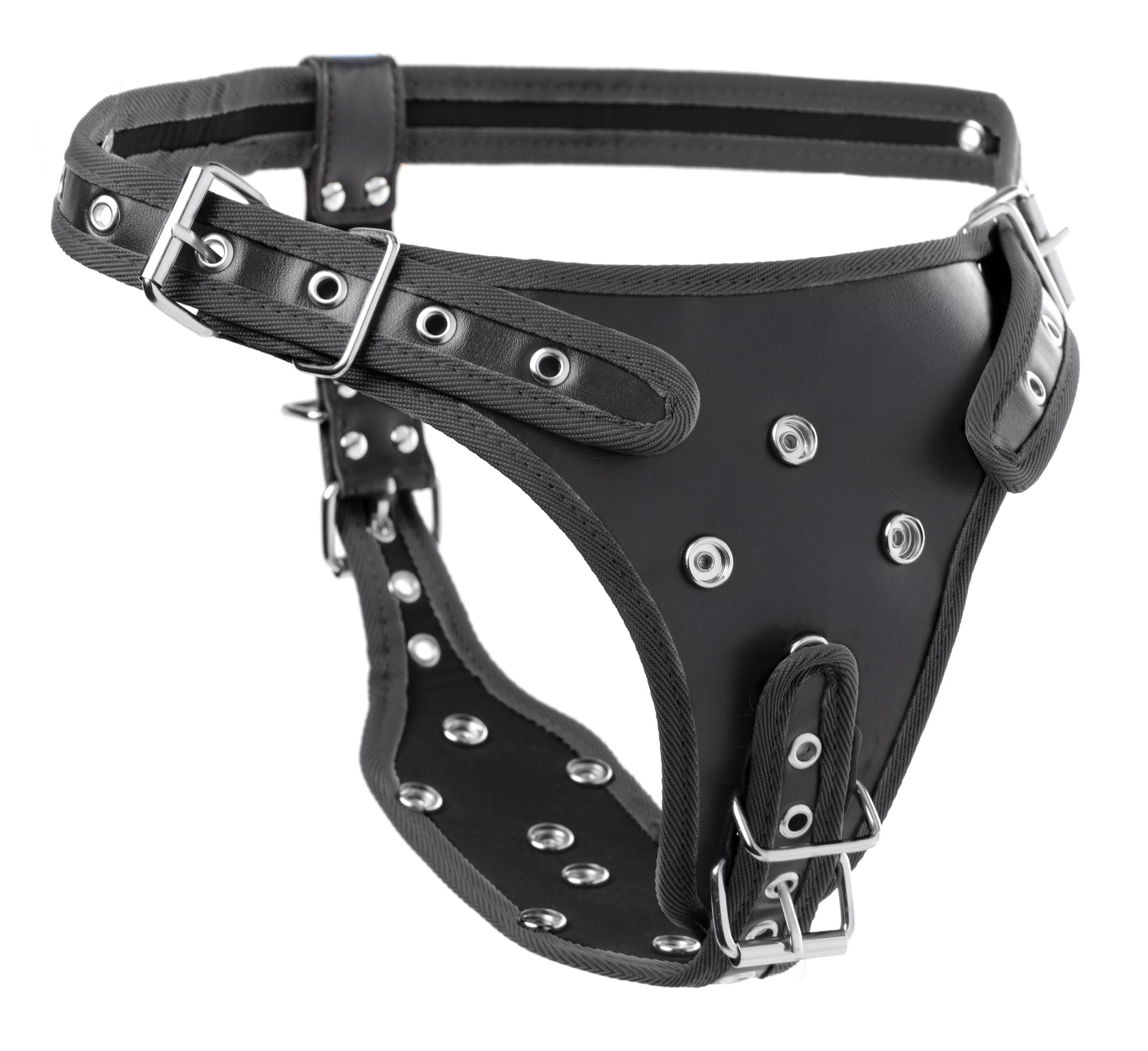 Dubbele Penetratie Strap-On Harnas - Zwart